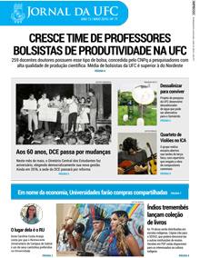 Imagem: Capa da Edição 71 do Jornal da UFC - Maio de 2016