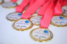 Imagem: Medalhas distribuídas na 5ª Volta ao Campus (Foto: Divulgação)