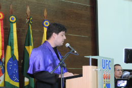 Imagem: Da Música, também veio o orador docente, o Prof. Tiago Quadros Maia Carvalho