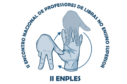 Imagem: Logomarca do II Encontro Nacional dos Professores de Libras das Instituições do Ensino Superior (II ENPLES) (Imagem: Divulgação)