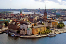 Foto aérea da cidade de Estocolmo, na Suécia (Foto: www.snpcultura.org)