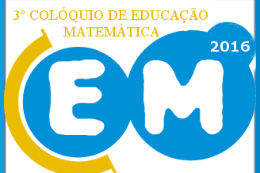 Imagem: Cartaz do 3º Colóquio de Educação Matemática (Imagem: Divulgação)
