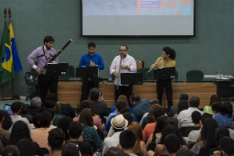 Imagem: Quarteto 4 em Foco se apresenta na abertura do evento