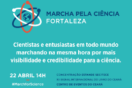 Imagem: Cartaz da Marcha pela Ciência em Fortaleza