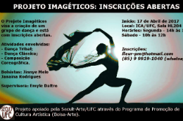 Imagem: Cartaz do Projeto Imagéticos (Imagem: Divulgação)