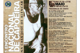 Imagem: Cartaz do 1º Encontro Nacional de Capoeira (Imagem: Divulgação)