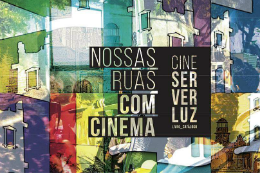 Imagem: Folder de lançamento do livro-catálogo "Nossas ruas com cinema"