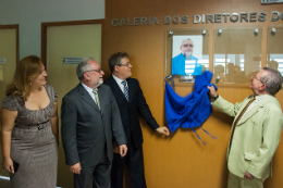 Imagem: Galeria de ex-diretores do Campus de Quixadá foi inaugurada, com a aposição do retrato do Prof. Ciro Nogueira Filho, diretor pro tempore de 2007 a 2011 (Foto: Ribamar Neto/UFC)
