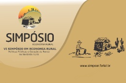 Imagem: Cartaz do evento com ilustração de agricultor usando enxada para arar a terra, cacto e casa de taipa ao fundo 