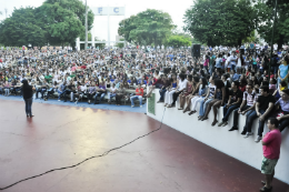 Imagem: Concha Acústica recebeu milhares de alunos para a reunião da Feira das Profissões (Foto: Ribamar Neto)