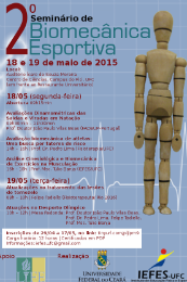 Imagem: Cartaz do 2º Seminário de Biomecânica Esportiva