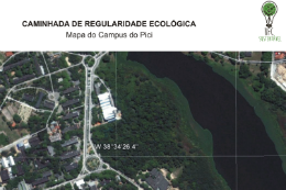 Imagem: Mapa da Caminhada de Regularidade Ecológica na UFC (Imagem: Divulgação)