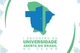 Imagem: Logomarca do  I Encontro da Universidade Aberta do Brasil no Ceará (UABCE)