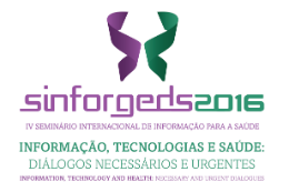 Imagem: Logomarca do IV Seminário Internacional de Informação para a Saúde (Sinforgeds)
