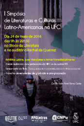 Imagem: Cartaz do I Simpósio de Literaturas e Culturas Latino-Americanas