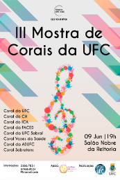 Imagem: Cartaz da III Mostra de Corais da UFC