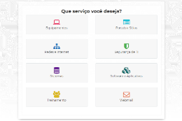 Imagem: Interface do novo Portal de Serviços da STI