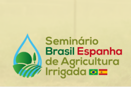 Imagem: Logomarca do Seminário Brasil Espanha de Agricultura Irrigada