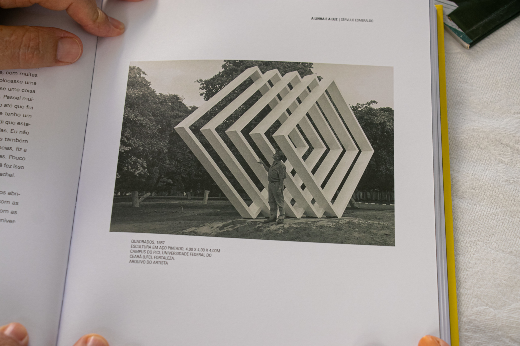 Imagem: livro apresenta fotografia de escultura