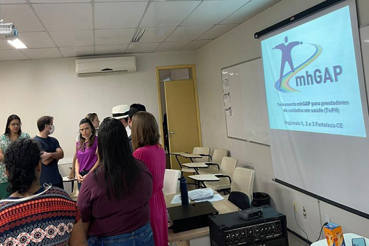 Imagem: Fazem parte do projeto, treinamentos na área de saúde mental para profissionais de Unidades Básicas de Saúde em Fortaleza (Foto: Divulgação)