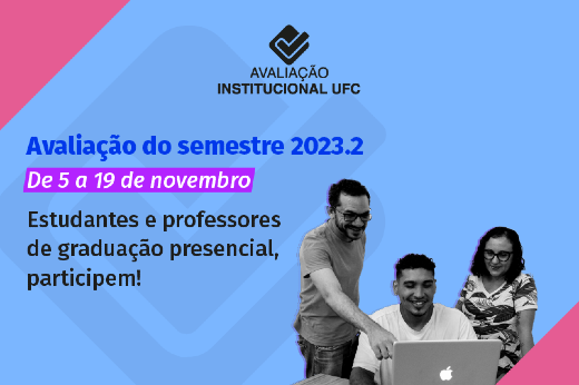 Imagem: cartaz da campanha da Avaliação Institucional 2023.2