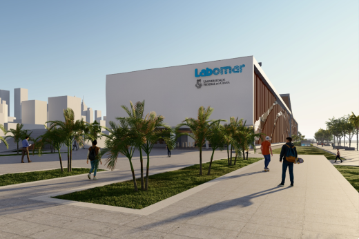 Imagem: maquete digital da futura sede do Campus Iracema