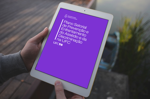 Imagem: capa do Plano Setorial de Prevenção e Enfrentamento do Assédio e da Discriminação