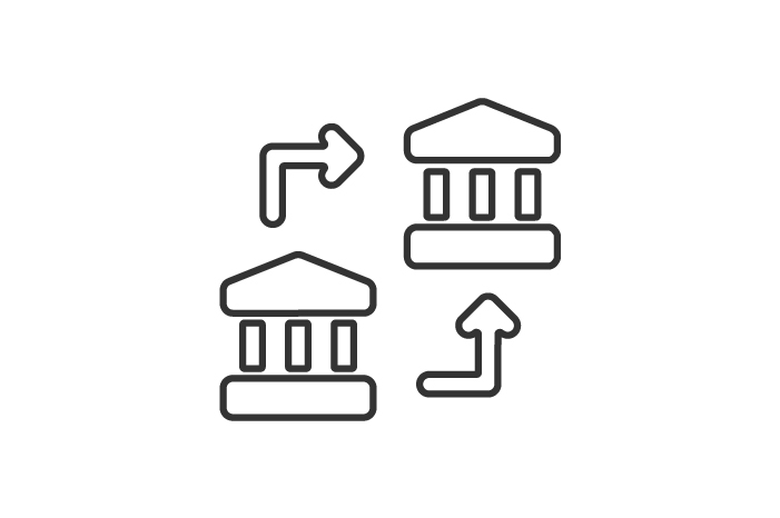 ícone representativo de transferências de outras instituições